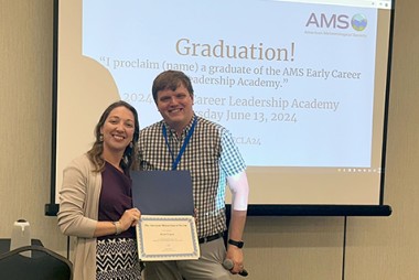 Alison Gregory and Sean Freeman, AMS ECLA 2024 Graduates