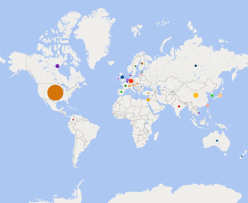 CNAs World Map - October 2021