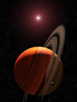 Orbiting a Red Dwarf Star