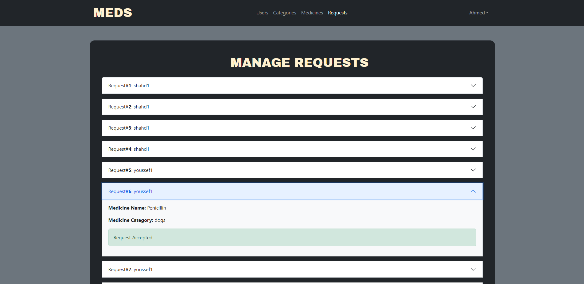 Manage Requests