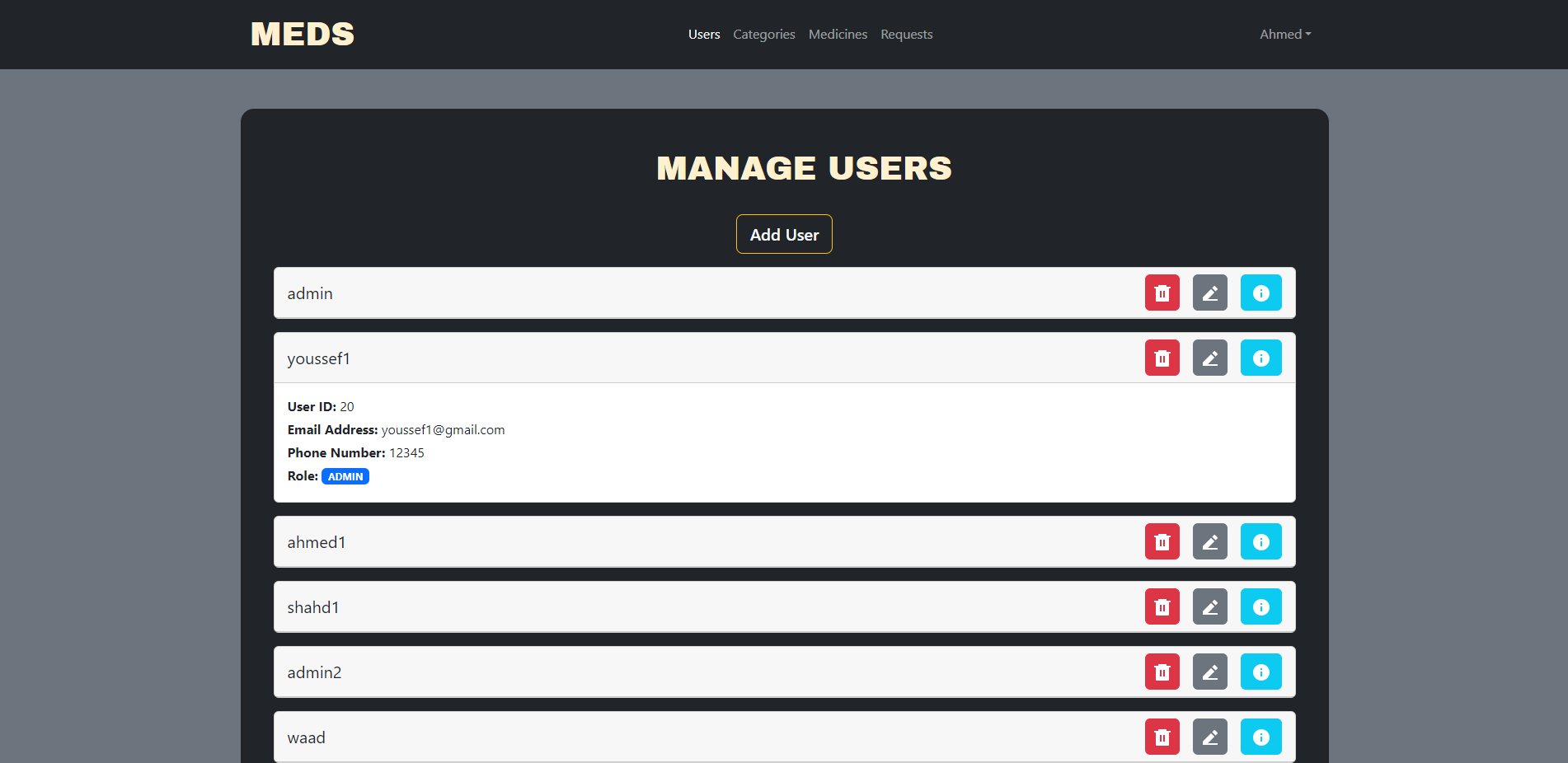 Manage Users