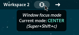 Focus mode button