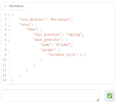 Workflow definition editor and Validation button