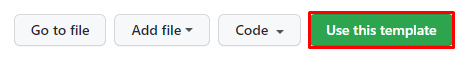 GitHub use this template button