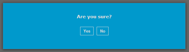 Screenshot of a confirmation box