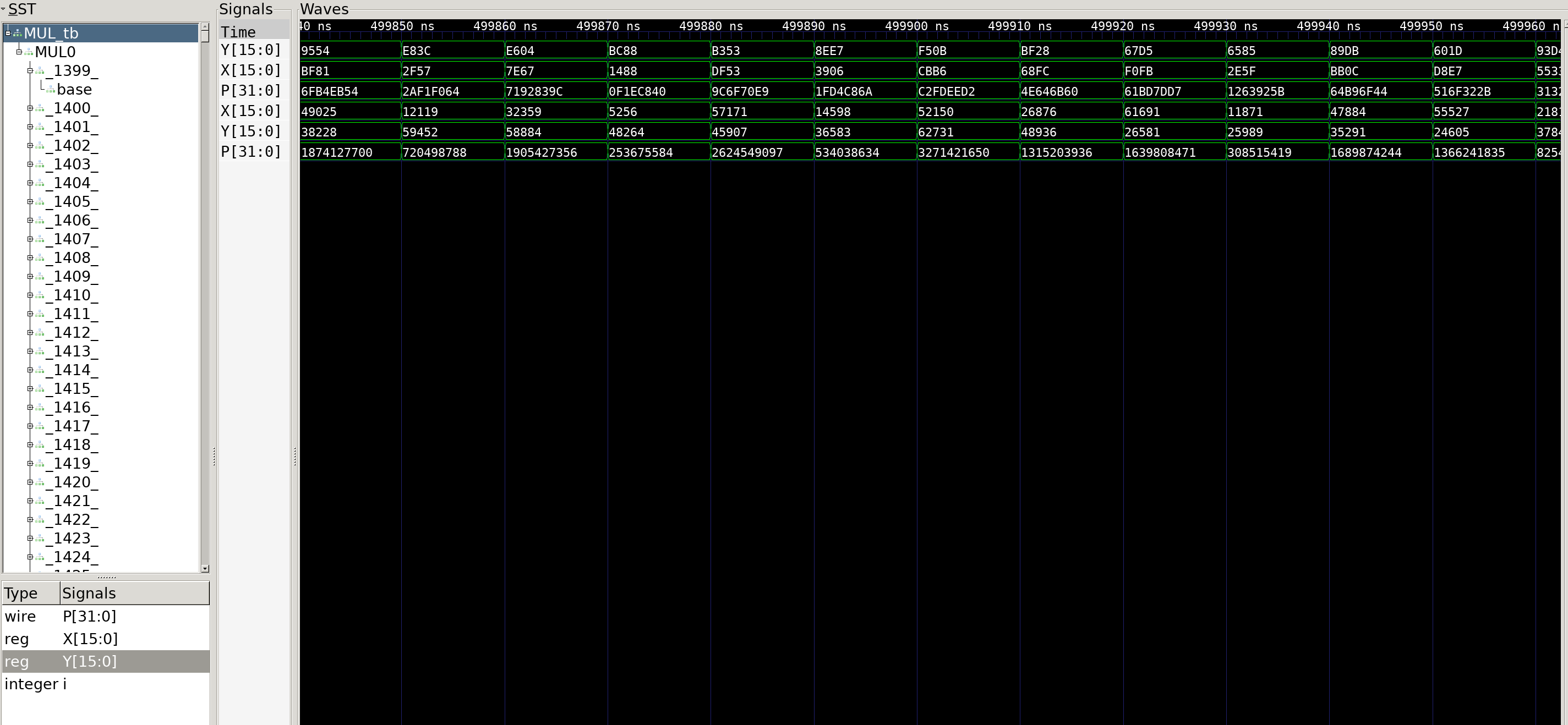  Multiplier Post-Synthesis Functional Simulation