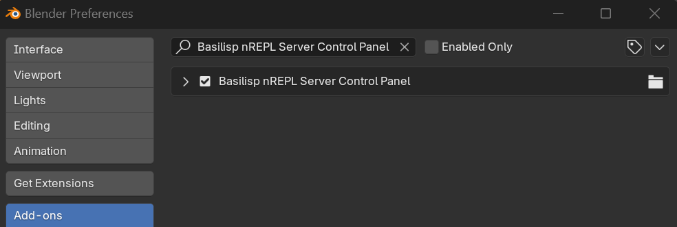 nrepl cntrl panel addon