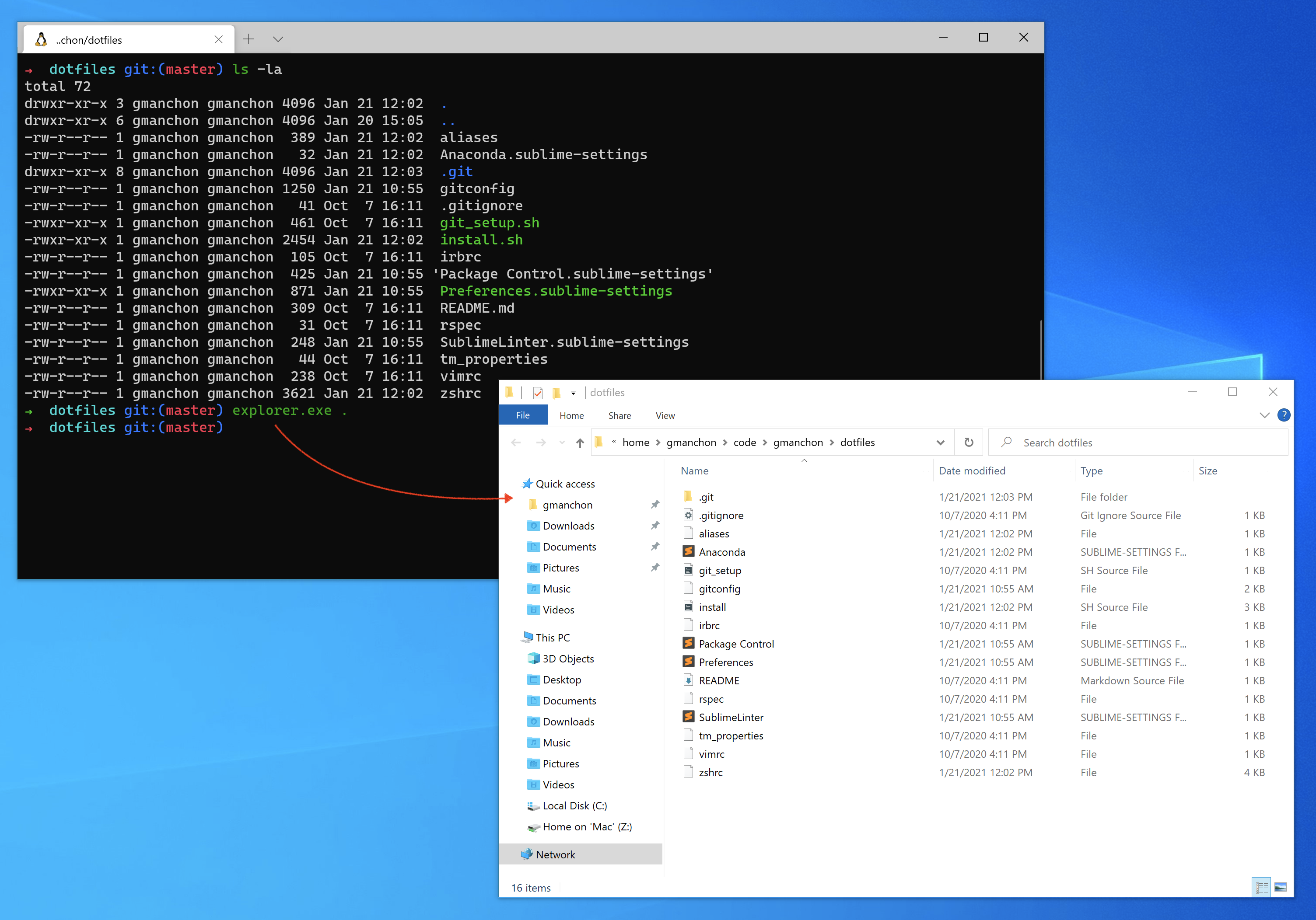 How to launch Windows Explorer from Ubuntu terminal