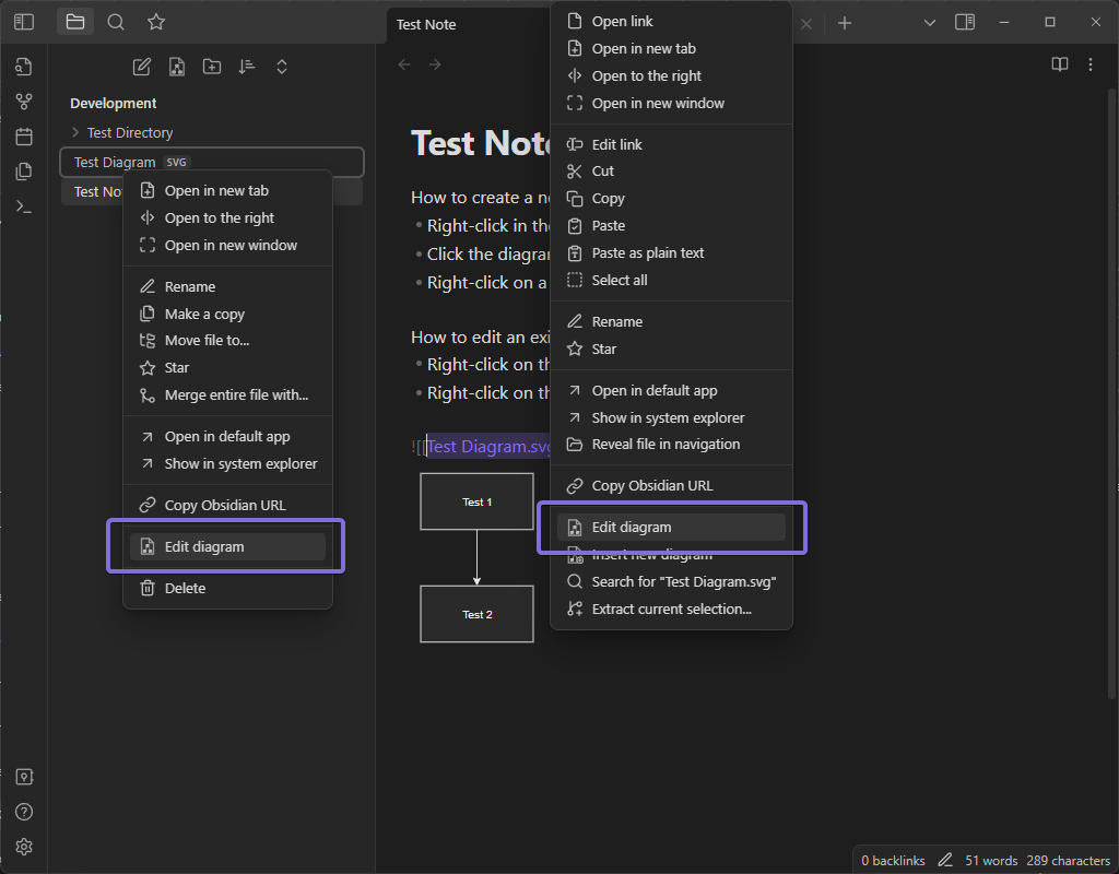 Edit existing diagram