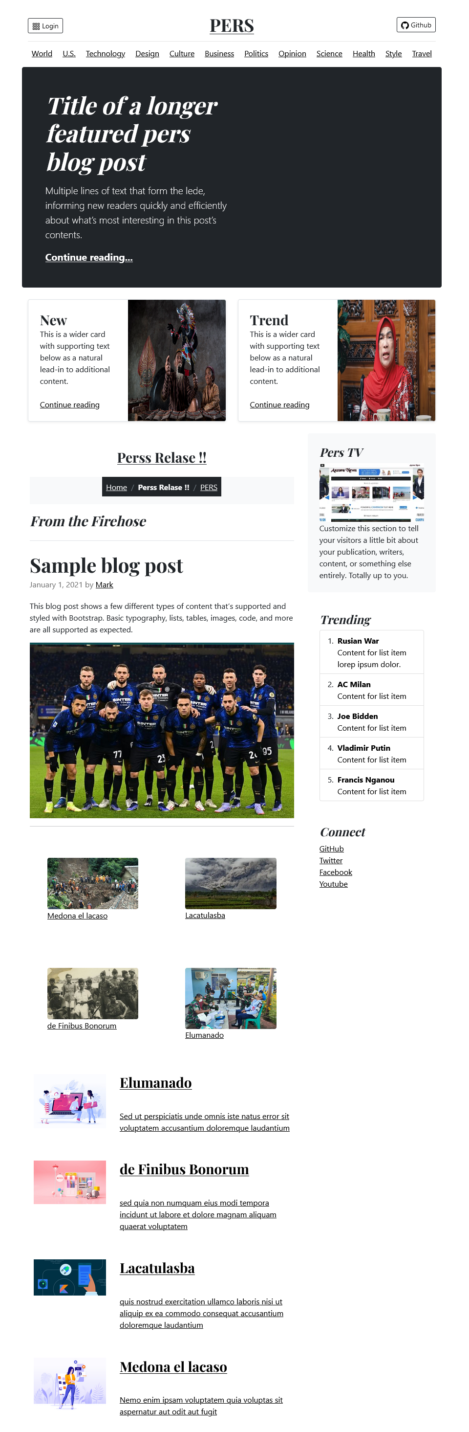 free website template news magazine gratis