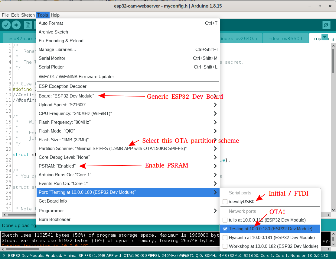 IDE board config