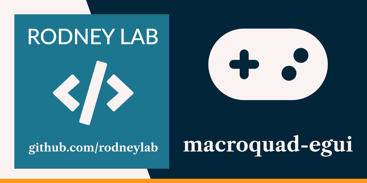 Rodney Lab Macro quad e gui Git Hub banner