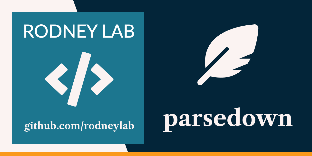 Rodney Lab parse down Git Hub banner