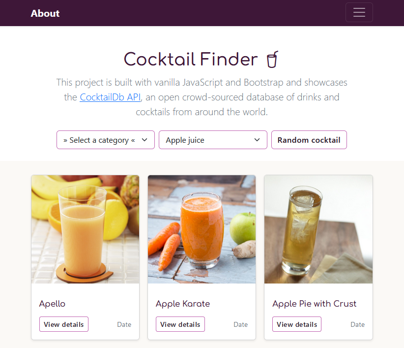 Cocktail Finder