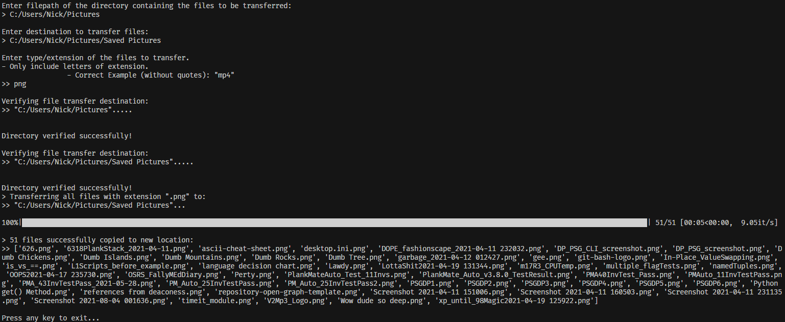 CLI Screenshot