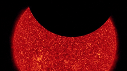 NASA's SDO Spots First Lunar Transit of 2021