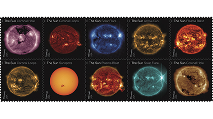 The U.S. Postal Service to Issue NASA Sun Science Forever Stamps