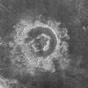 During orbits 404 through 414 on 19-20 September 1990, NASA's Magellan spacecraft imaged a peak-ring crater.