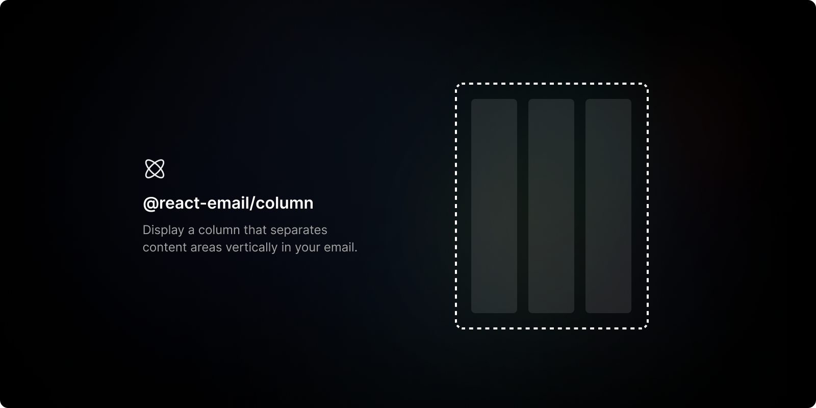 React Email Column cover