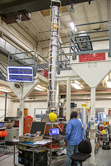 INFUSE on the vibration table at Wallops