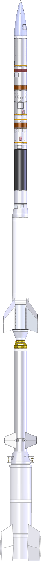 Drawing of the Oriole sounding rocket.