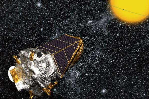 Artist's rendition of the Kepler spacecraft.