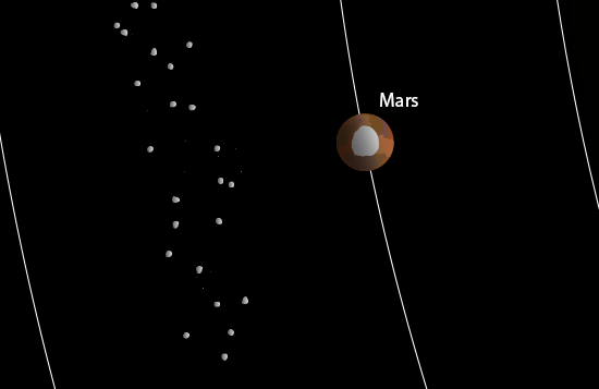 close-up illusrtration of of Mars