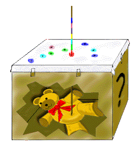 Oso topográfico en la caja.