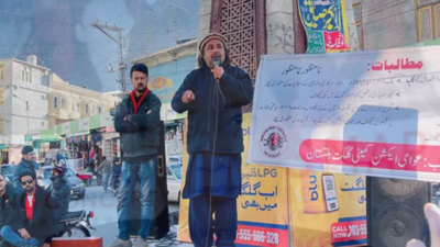 Awami action committee stages protest against challenges faced by PoGB residents