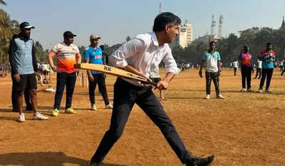 Former UK PM Rishi Sunak plays cricket in Mumbai, 'Managed not to get out too many times'