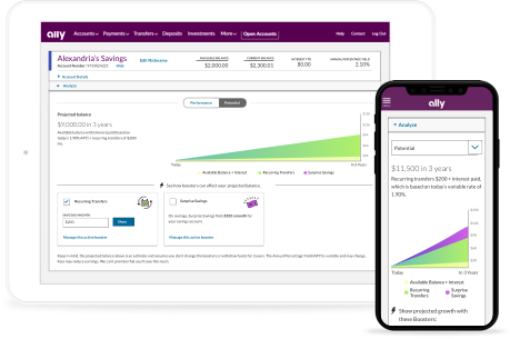 Track your progress and see the impact boosters can make in a crisp, clear chart.