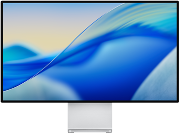 Pro Display XDR showing a colorful screen