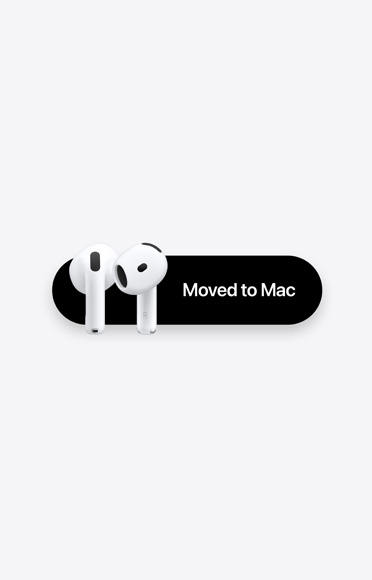 AirPods 4, tiek pārvietotas pie Mac