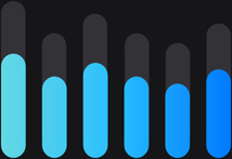 Diagramma, kurā redzams vispārējais skaļā trokšņa līmenis, kas tiek samazināts ar AirPods Pro 2 skaļas skaņas mazināšanu.