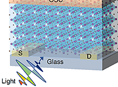 Schematic of phototransistor