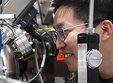 Yao Shen at the SIX beamline