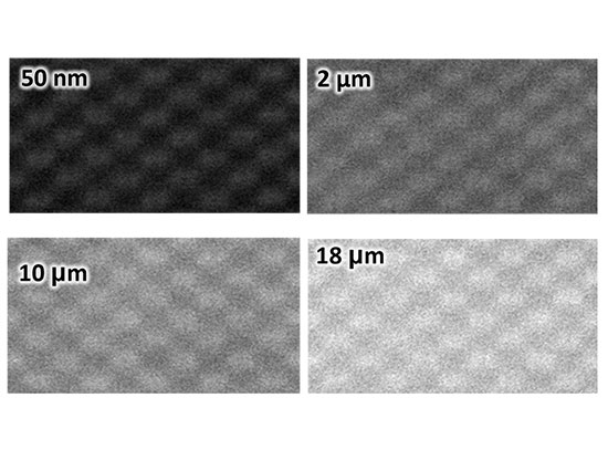 electron images of crystalline silicon