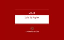 Quiz sur les lois de Kepler