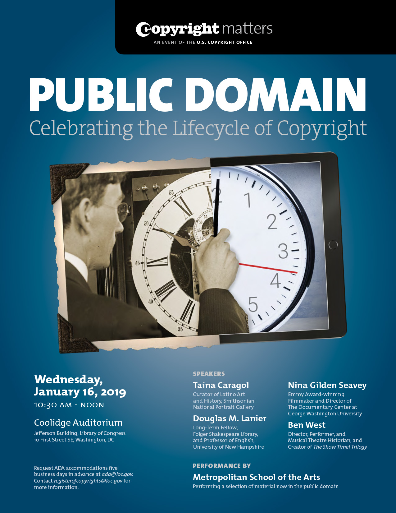 Public Domain: Celebrating the Lifecycle of Copyright Flyer