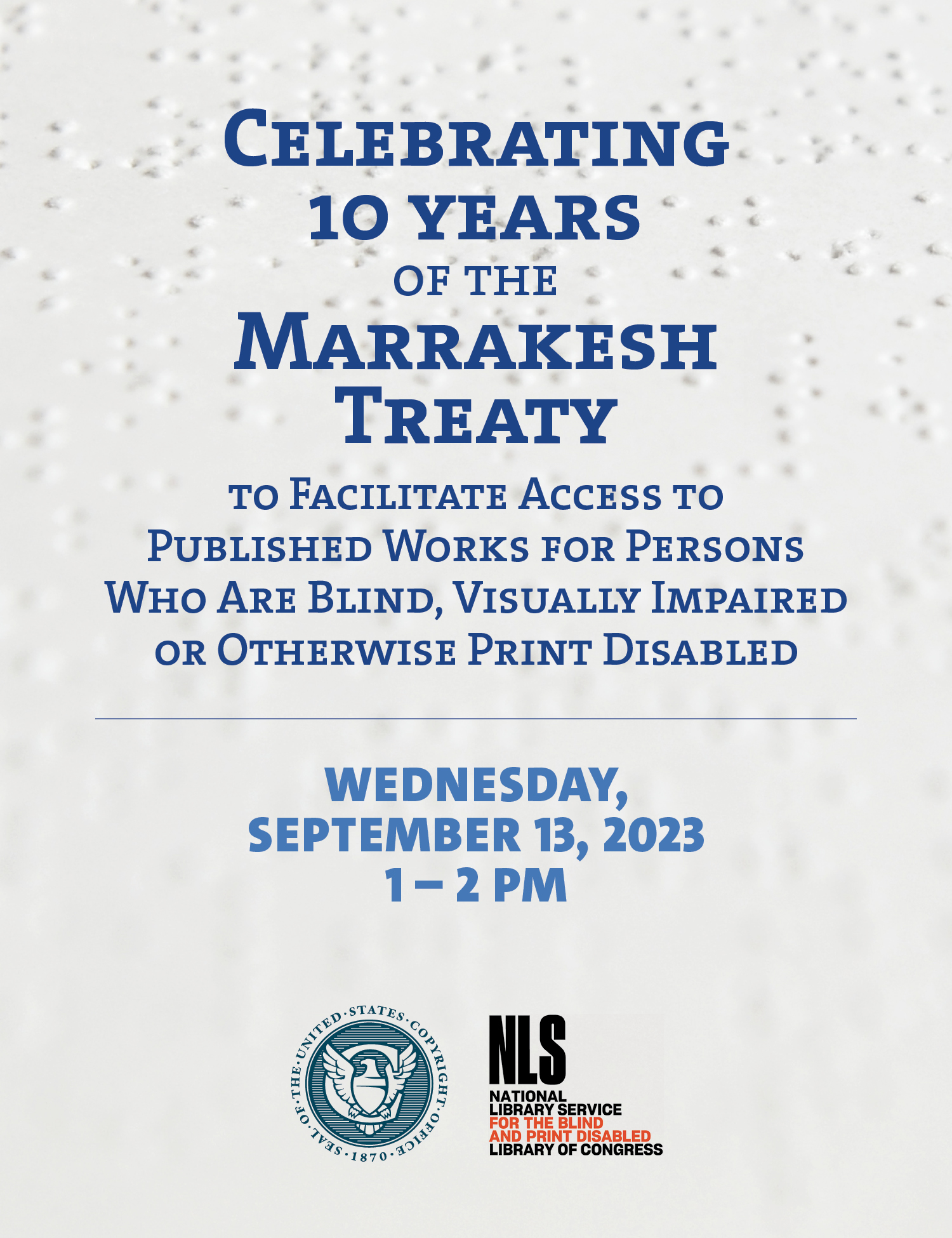 Celebrating Ten Years of the Marrakesh Treaty Flyer