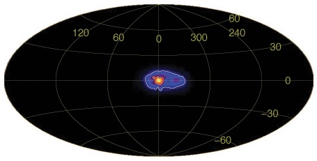 Distribution of annihilation emission