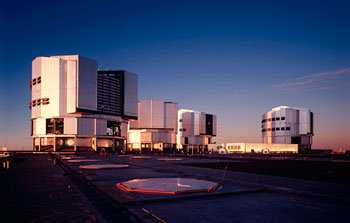 A view of VLT in Paranal