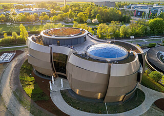 Postcard: The ESO Supernova Planetarium & Visitor Centre from above