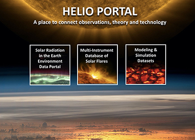 Screenshot of the heliophysics data portal.