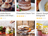 The recipes list - organize them into categories and search by name, source, or ingredient.
