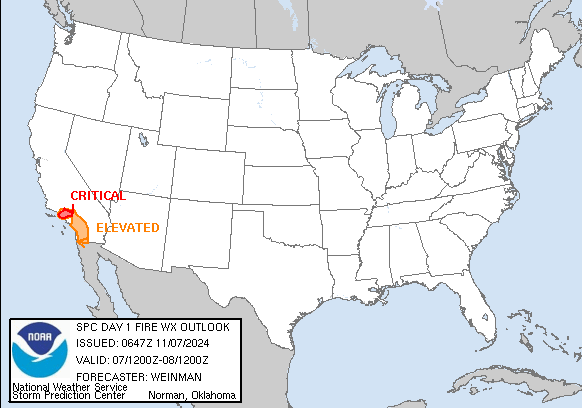 Day 1 Fire Weather Outlook