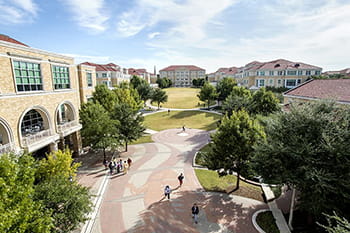 TCU Commons overhead photo