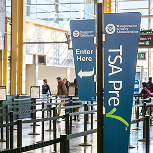 TSA PreCheck line in airport