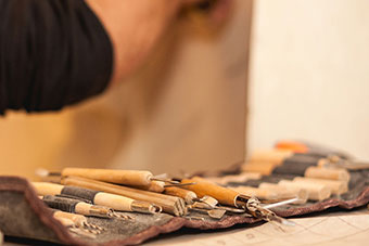 A man working with tools