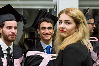 Art graduates in their toga